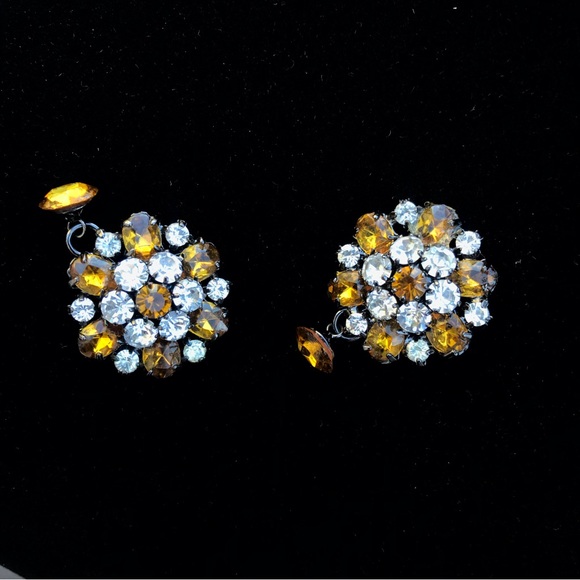 Pretty Y2K Vintage Jeweled Women’s Cuff Links - Picture 6 of 8